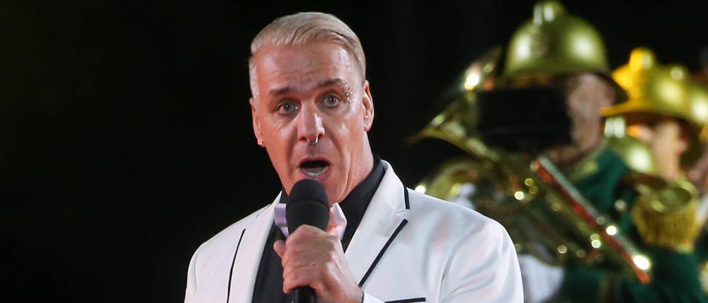 Till Lindemann bei einem Auftritt in Moskau im September 2021.