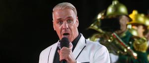 Till Lindemann bei einem Auftritt in Moskau im September 2021.