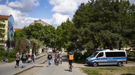 Die Mobile Wache im Görlitzer Park.