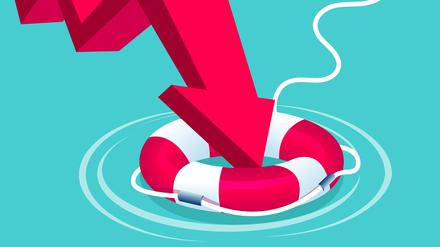 Throw out the lifebuoy to rescue the arrow falling into the water
