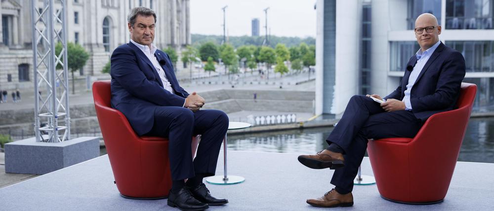 CSU-Chef Markus Söder im ARD-Sommerinterview