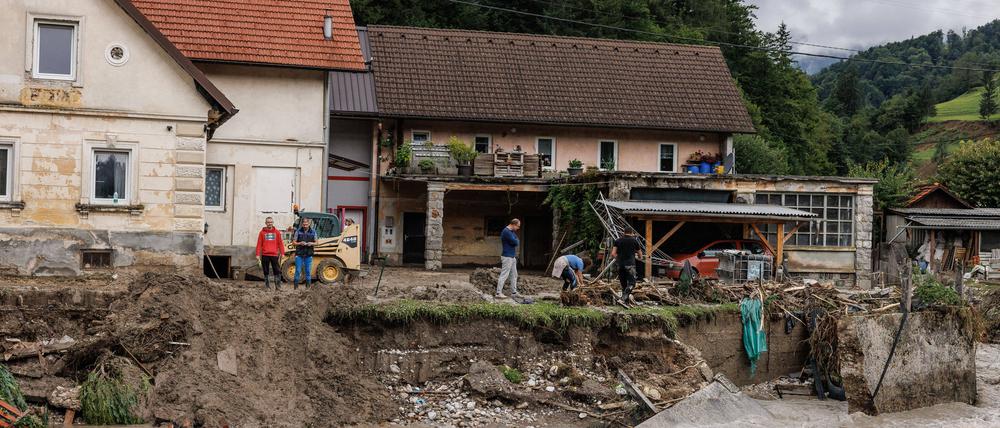 Schäden in Slowenien 