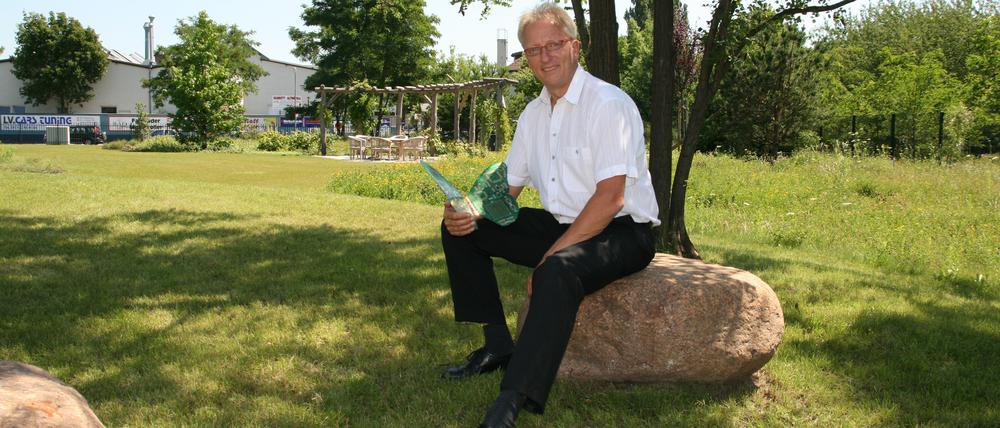 Andreas Contag, Vorstandsvorsitzender der Contag AG aus Spandau. Sein Unternehmen hatte 2018 den „Firmengärten“-Wettbewerb gewonnen.