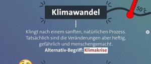 Auf Instagram fordert „Monitor“ einen neuen Umgang mit der Klima-Sprache.