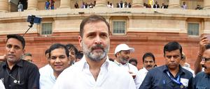 Rahul Gandhi bei seiner Rückkehr ins indische Parlament