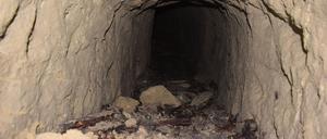 Blick in den Fluchttunnel