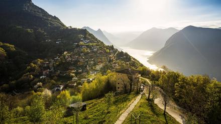 Ortsansicht von Lugano.