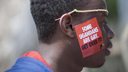 Protest gegen das ugandische Anti-Homosexuellen-Gesetz, das zu den schärfsten der Welt zählt.