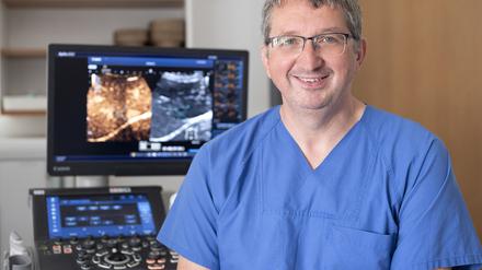 Jens Berger, neuer Leiter des Sonographiezentrums der Klinik für Gastroenterologie, Hepatologie, Infektiologie und Rheumatologie am Klinikum Ernst von Bergmann