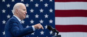 US-Präsident Biden bei einer Rede in Albuquerque, New Mexico.