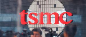 Logo von TSMC in Taiwan