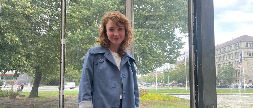 Lisa Hoffmann in der Universität der Künste, unweit des Ernst-Reuter-Platz.