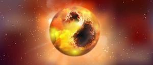 Schwächelnder Riese. Sternenflecken bedecken den Riesenstern Beteigeuze. Bild: MPIA Graphikabteilung