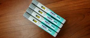 Wegovy muss mit Hilfe eines „Pens“ einmal wöchentlich ins Unterhautfettgewebe gespritzt werden.