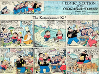 Blütezeit: Ein Katzenjammer-Kids-Strip aus dem Jahr 1922. Für Komplettansicht auf das Kreuz-Symbol klicken.