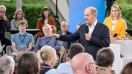 Olaf Scholz beim Bürgerdialog in Erfurt – es war der neunte dieser Art.