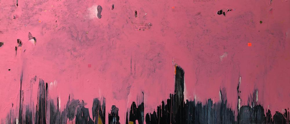 Jens Joneleits großes Bild „Floyd“ (191 x 289 cm) stammt aus dem Jahr 2009.