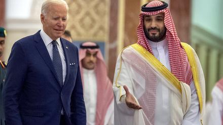 Der saudische Kronprinz bin Salman und US-Präsident Biden.