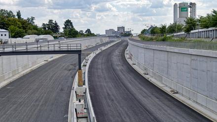 Baustelle Ausbau BAB A100, 16. Bauabschnitt, Höhe Dieselstraße, Berlin-Treptow, Baustelle Ausbau BAB A100, 16. Bauabschnitt, Höhe Dieselstraße, Berlin-Treptow, *** Construction site extension BAB A100, 16 construction phase, height Dieselstraße, Berlin Treptow, Construction site extension BAB A100, 16 construction phase, height Dieselstraße, Berlin Treptow, 