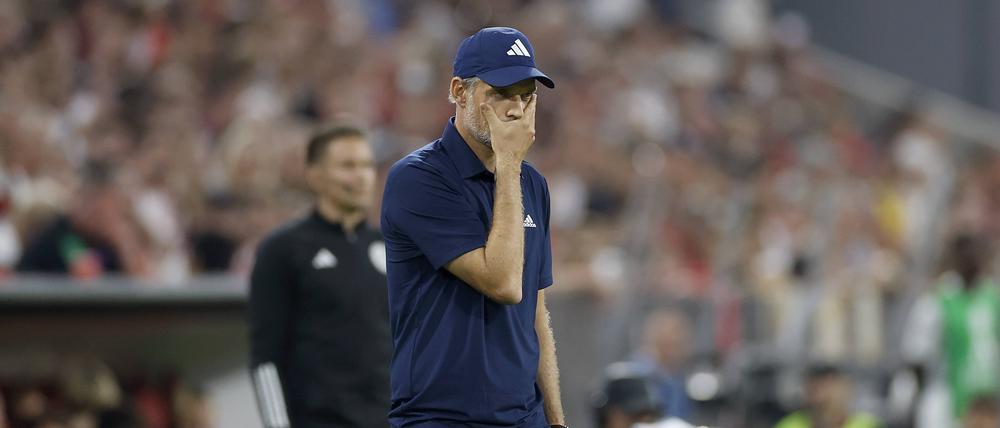 Bayern-Trainer Thomas Tuchel ist fassungslos. 