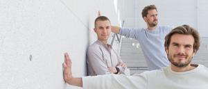 Machen munter. Die Gründer von Vly: Niklas Katter, Moritz Braunwarth und Nicolas Hartmann (von links nach rechts).