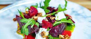 Eine Rote Beete Vorspeise, die Teil des mediterranen Kochkurses ist.