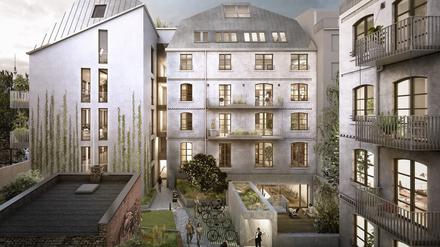 In der Reichenberger Straße in Berlin-Kreuzberg baut der Berliner Immobilienentwickler Natulis Group eine ehemalige Schraubenfabrik zum Bürokomplex "X Lane" um. Bis zum zweiten Quartal 2024 sollen alle Arbeiten abgeschlossen sein.