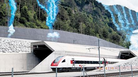 Der Gotthardtunnel wurde 2016 eröffnet.