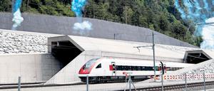 Der Gotthardtunnel wurde 2016 eröffnet.