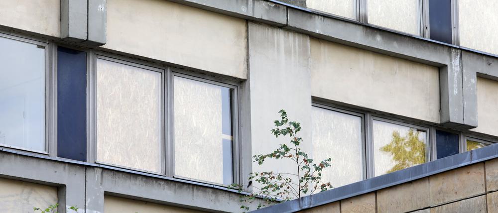 Wohnblock "Staudenhof" in Potsdam vor dem Abriss