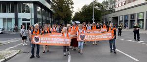 Protestmarsch der Letzten Generation vom 16.08.2023