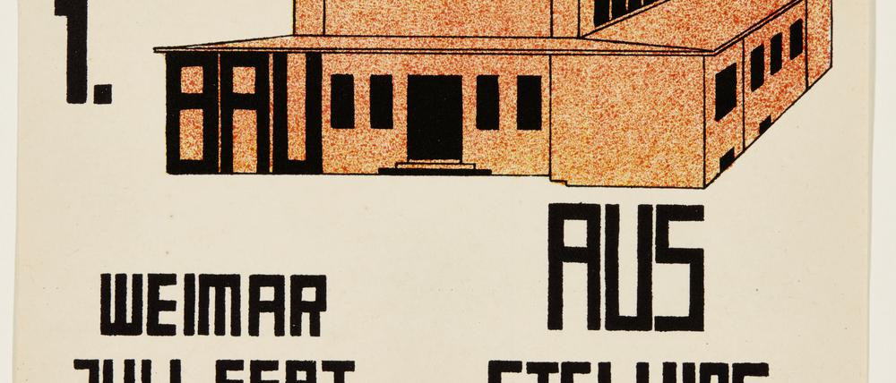 Paul Haberer, Postkarte Nr. 13 für die Bauhaus Ausstellung Weimar.