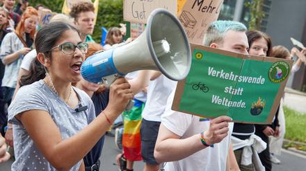 Aktivisten von Fridays for Future bei einer Demonstration