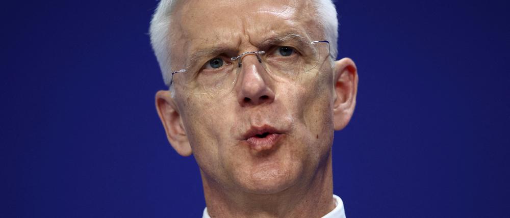 Lettlands Ministerpräsident Krisjanis Karins am 21. Juni 2023.