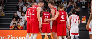 Die deutschen Basketballer schwören sich auf die WM ein.