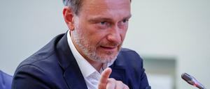 Christian Lindner am 14. August 2023 in der Ukraine.