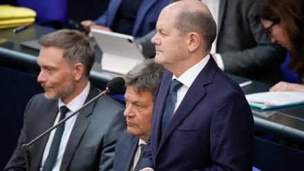 Der Bundeskanzler Olaf Schol (SPD).