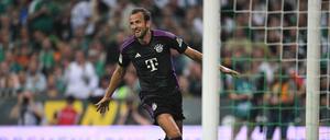 Harry Kane jubelt nach seinem Treffer gegen Bremen.
