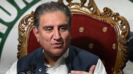 Shah Mahmood Qureshi ist Vize-Präsident der Oppositionspartei PTI.
