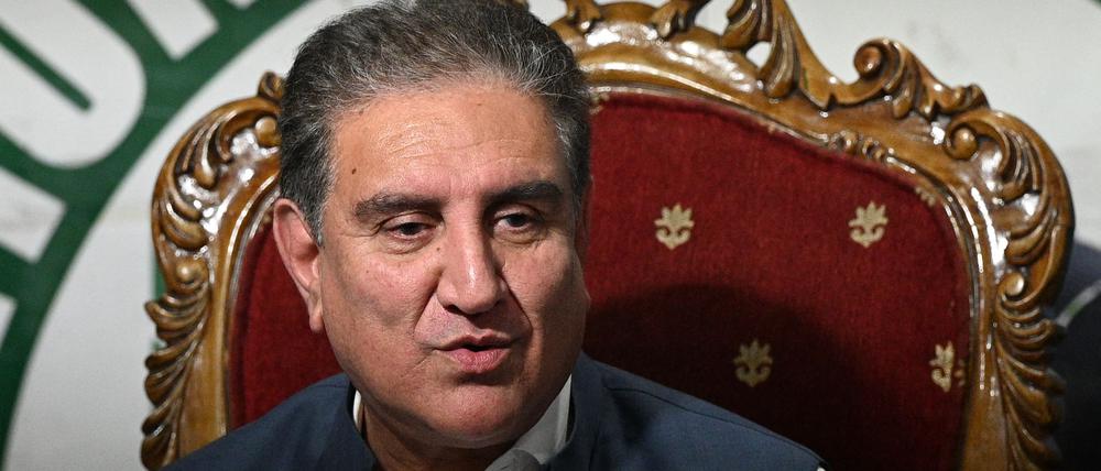 Shah Mahmood Qureshi ist Vize-Präsident der Oppositionspartei PTI.