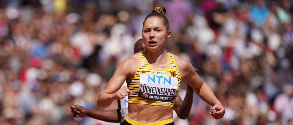 Gina Lückenkemper war nicht in Form in Budapest.