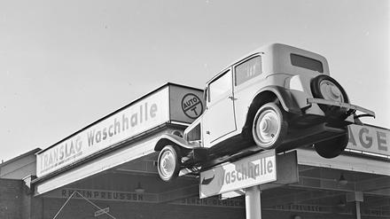 Die Translag Waschhalle in Berlin-Kreuzberg im Jahr 1938.