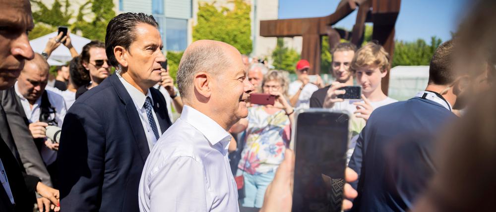 Bundeskanzler Olaf Scholz: Beschwingte Stimmung