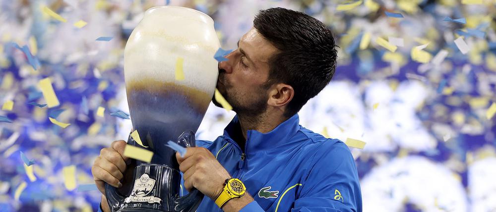Novak Djokovic hat beim ATP-Turnier in Cincinnati Carlos Alcaraz geschlagen.