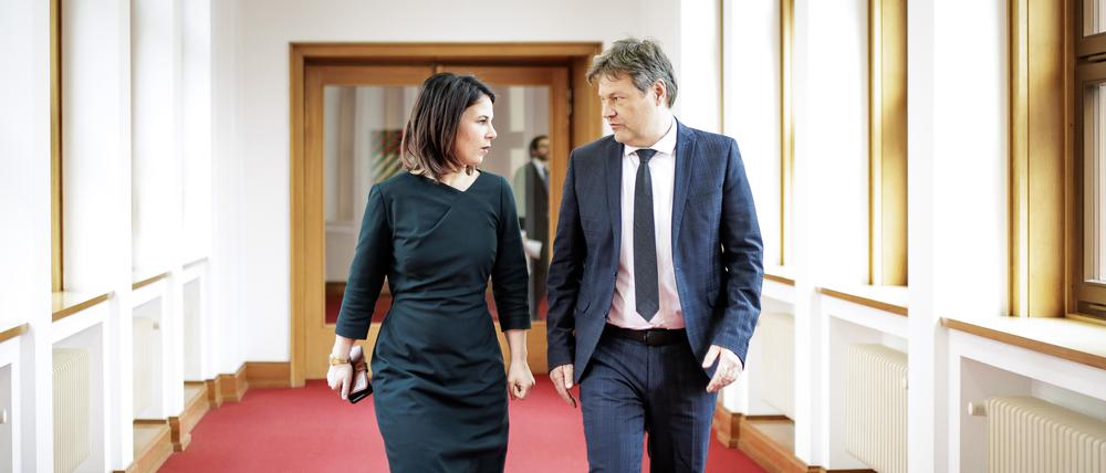 Früher waren sie gemeinsam die Architekten der grünen Volkspartei-Träume: Annalena Baerbock und Robert Habeck 