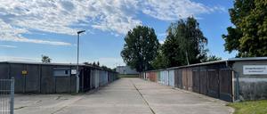 Ehemaliger DDR-Garagenhof Am Mühlenweg 9 F in Ketzin in der Nähe von Potsdam.
