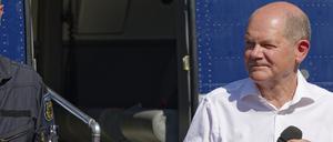 Olaf Scholz beim Tag der offenen Tür am 20. August 2023.