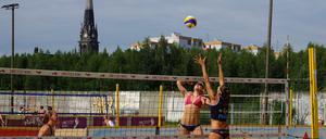Die größte Anlage Berlins: BeachMitte am Nordbahhof.