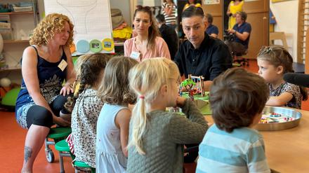 Uwe Adler im Kindergarten Am Volkspark. 