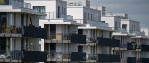 Blick auf Neubau-Wohnungen im Berliner Bezirk Schöneberg.